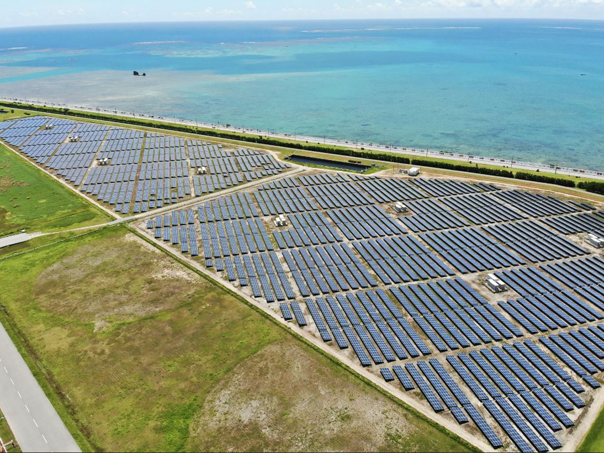 Okinawa, Japan  Uruma Mega Solar Power Plant12.2 MWp Commercial operation date: March 2015