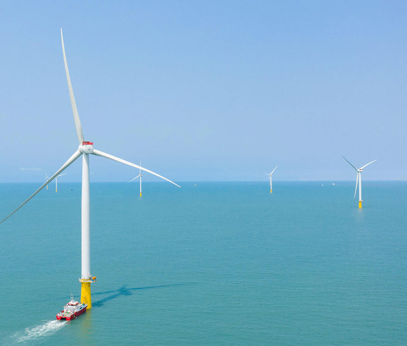 Taiwan, 2021 
Yunlin Offshore Wind  640 MWp Capacity – produce 2.4 terawatt hours (TWh) of renewable electricity per year, enough to serve the power needs of 605,000 households.