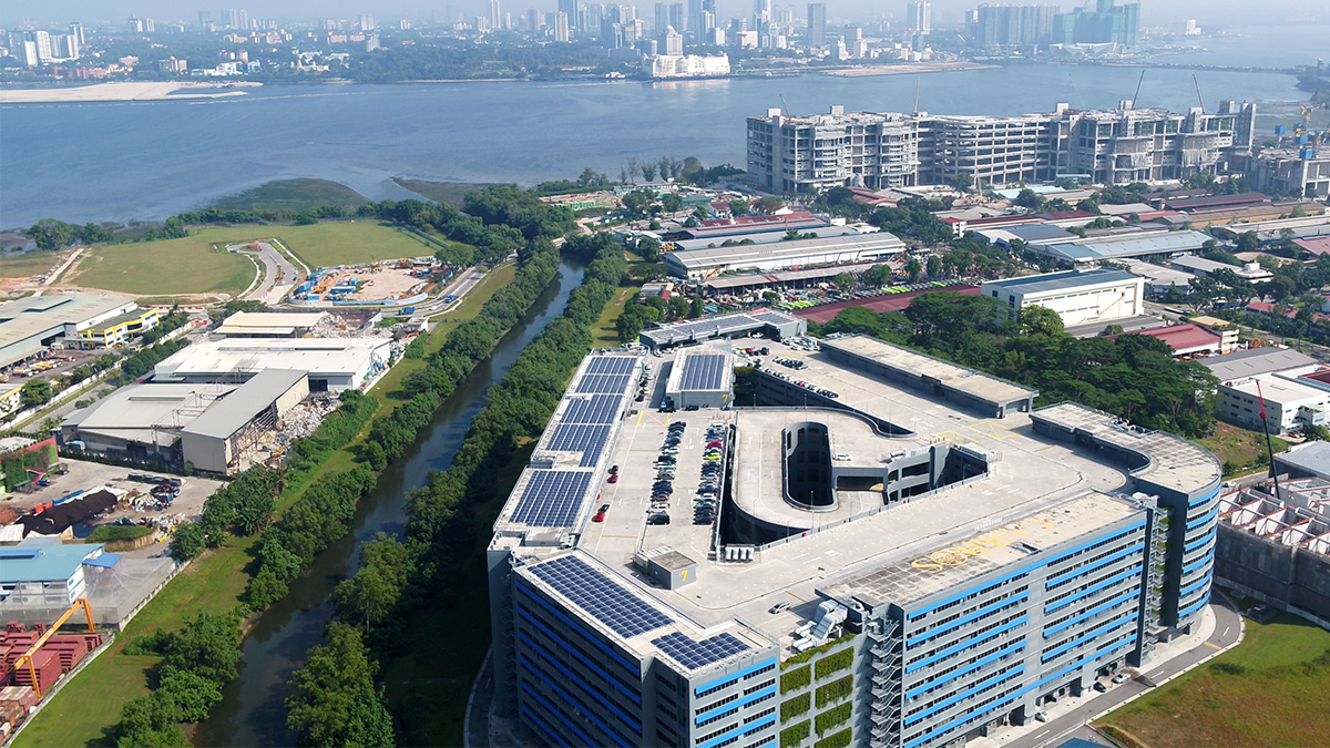 site of CARROS Centre’s facility in Singapore where the solar rooftop will be installed by TotalEnergies ENEOS