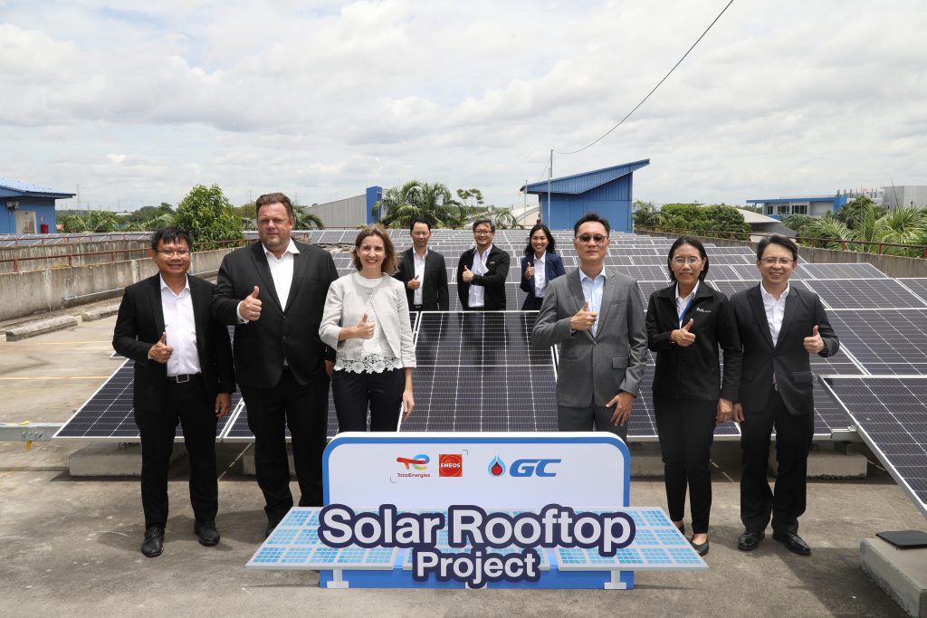 Celebration of the official launching of GC’s rooftop-mounted solar systems installed by TotalEnergies ENEOS