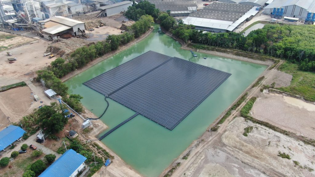 S. Kijchai Enterprise’s site where the floating solar PV system is installed by TotalEnergies ENEOS