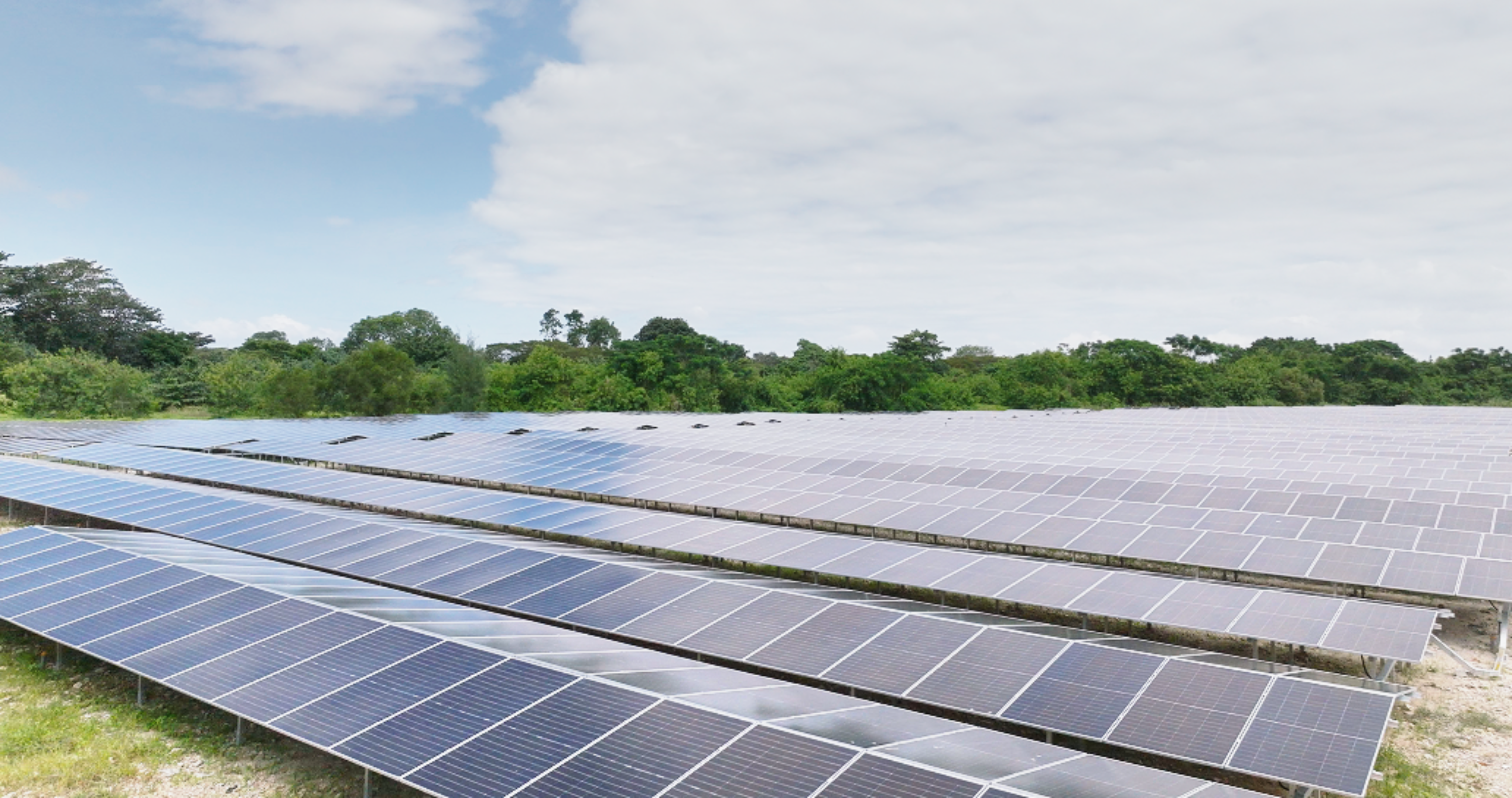 site of Tanah Merah Country Club where the solar project is installed by TotalEnergies ENEOS