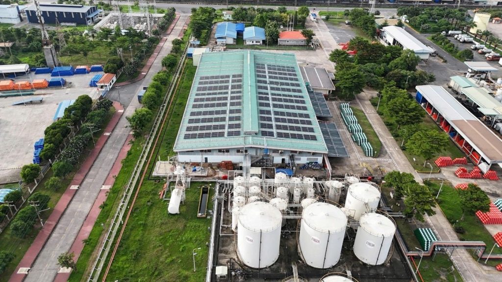rooftop solar and BESS installed by TotalEnergies ENEOS at TotalEnergies Marketing Vietnam