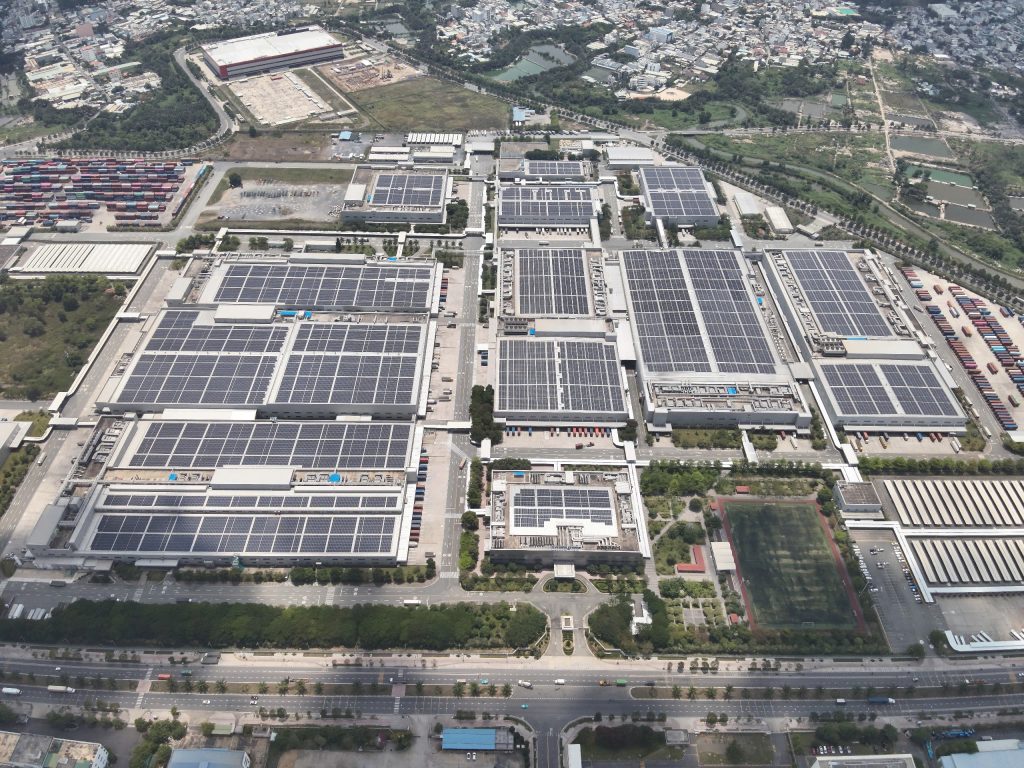 The 28 MWp rooftop solar installation at Samsung Electronics HCMC CE Complex, developed by TotalEnergies ENEOS